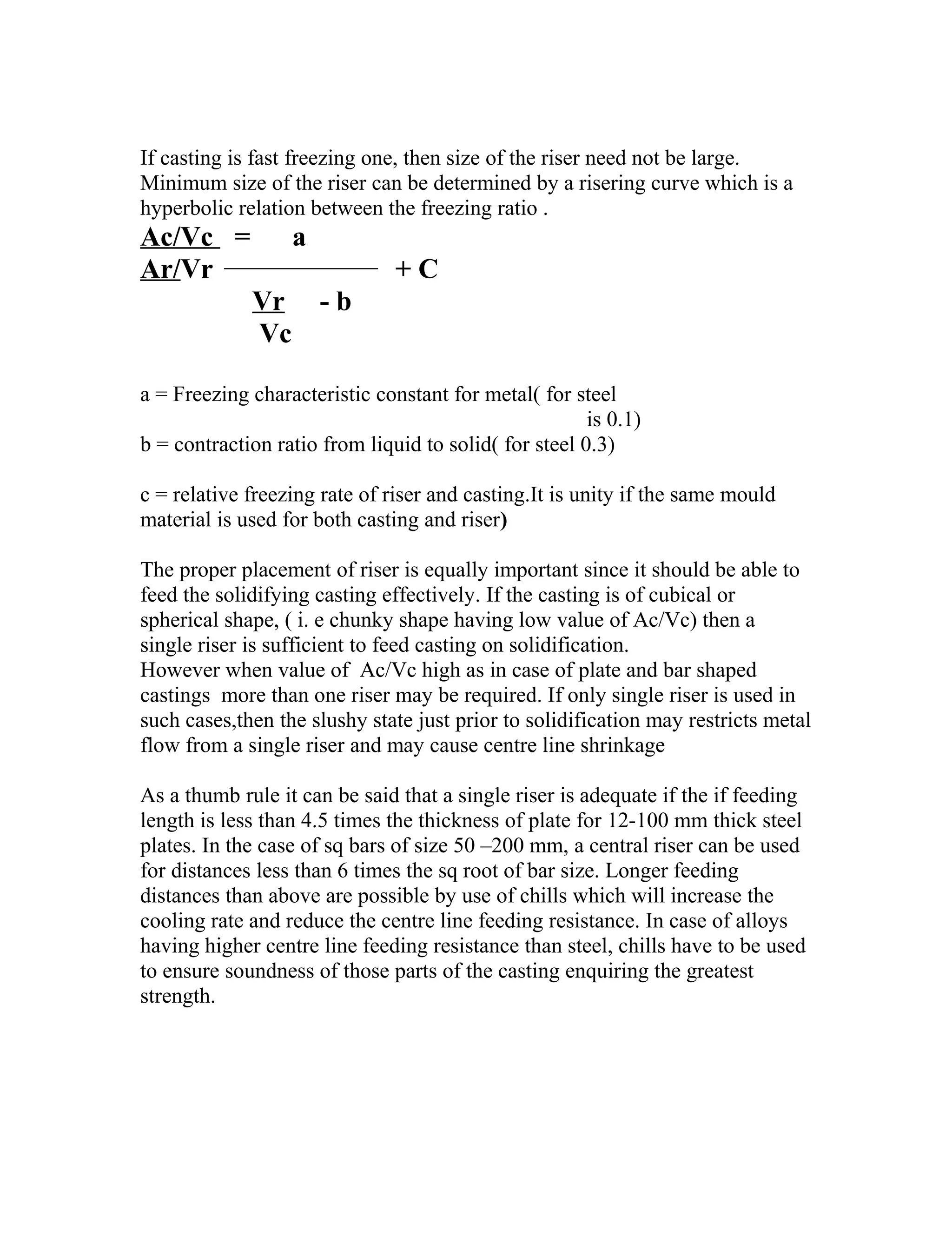 IIIE SECTION A MANUFACTURING TECHNOLOGY NOTES 9.design for gating and ...