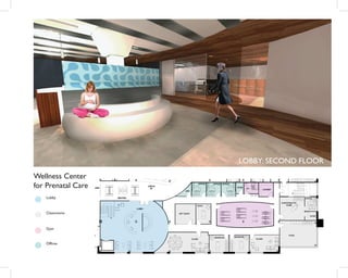 LOBBY: SECOND FLOOR
Wellness Center
for Prenatal Care
Lobby
Classrooms
Gym
Offices
 