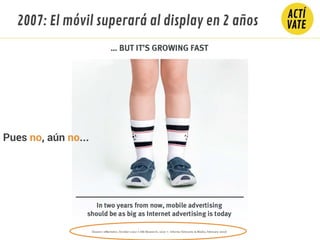 2007: El móvil superará al display en 2 años
Pues no, aún no...
 