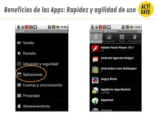 Beneficios de las Apps: Rapidez y agilidad de uso
 