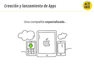Creación y lanzamiento de Apps
Una compañía especializada...
 