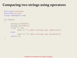 Strings | PPT