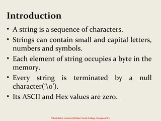 Strings | PPT