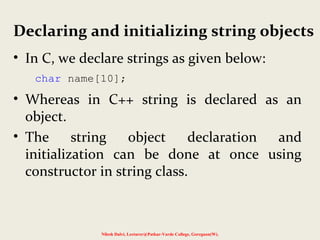Strings | PPT