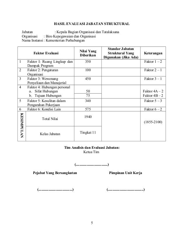 9. contoh isian formulir (eselon iii)