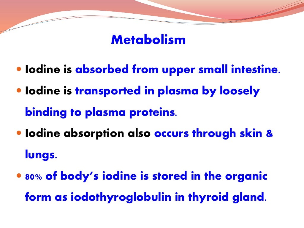 IODINE METABOLISM