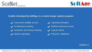 3SoftAge Information Technology Ltd. : Confidential9 January 2015
 