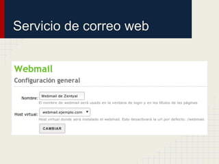 Servicio de correo web
 