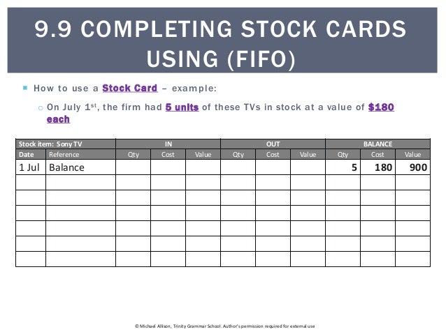 stockcard