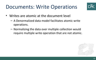 Atomic Write 9. Document Oriented Databases | PPT