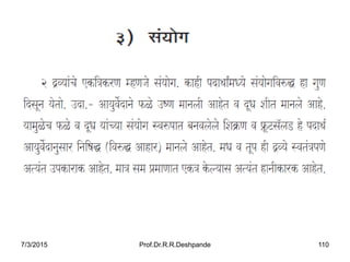 7/3/2015 Prof.Dr.R.R.Deshpande 110
 