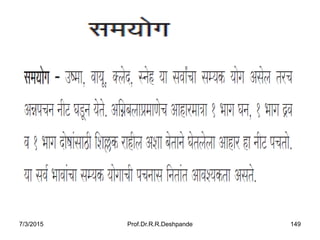 7/3/2015 Prof.Dr.R.R.Deshpande 149
 