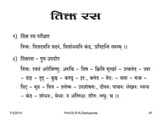 7/3/2015 Prof.Dr.R.R.Deshpande 47
 