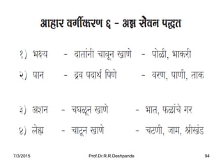 7/3/2015 Prof.Dr.R.R.Deshpande 94
 