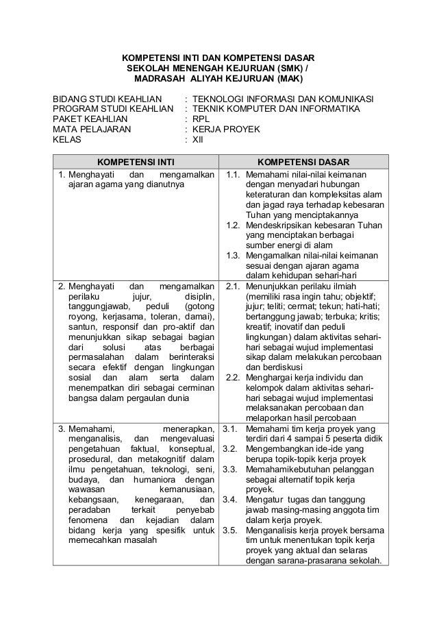 Contoh proposal kerja proyek smk tkj