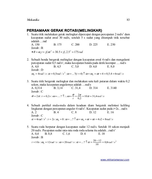 Gerak Rotasi Gerak Rotasi