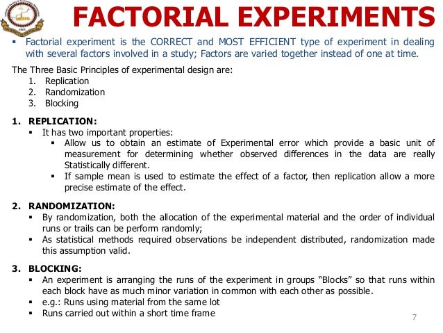 9. design of experiment