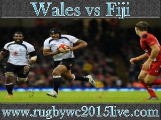 Watch Wales vs Fiji Live Streaming