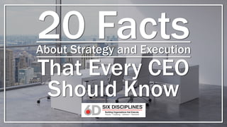 20 FactsAbout Strategy and Execution
That Every CEO
Should Know
 