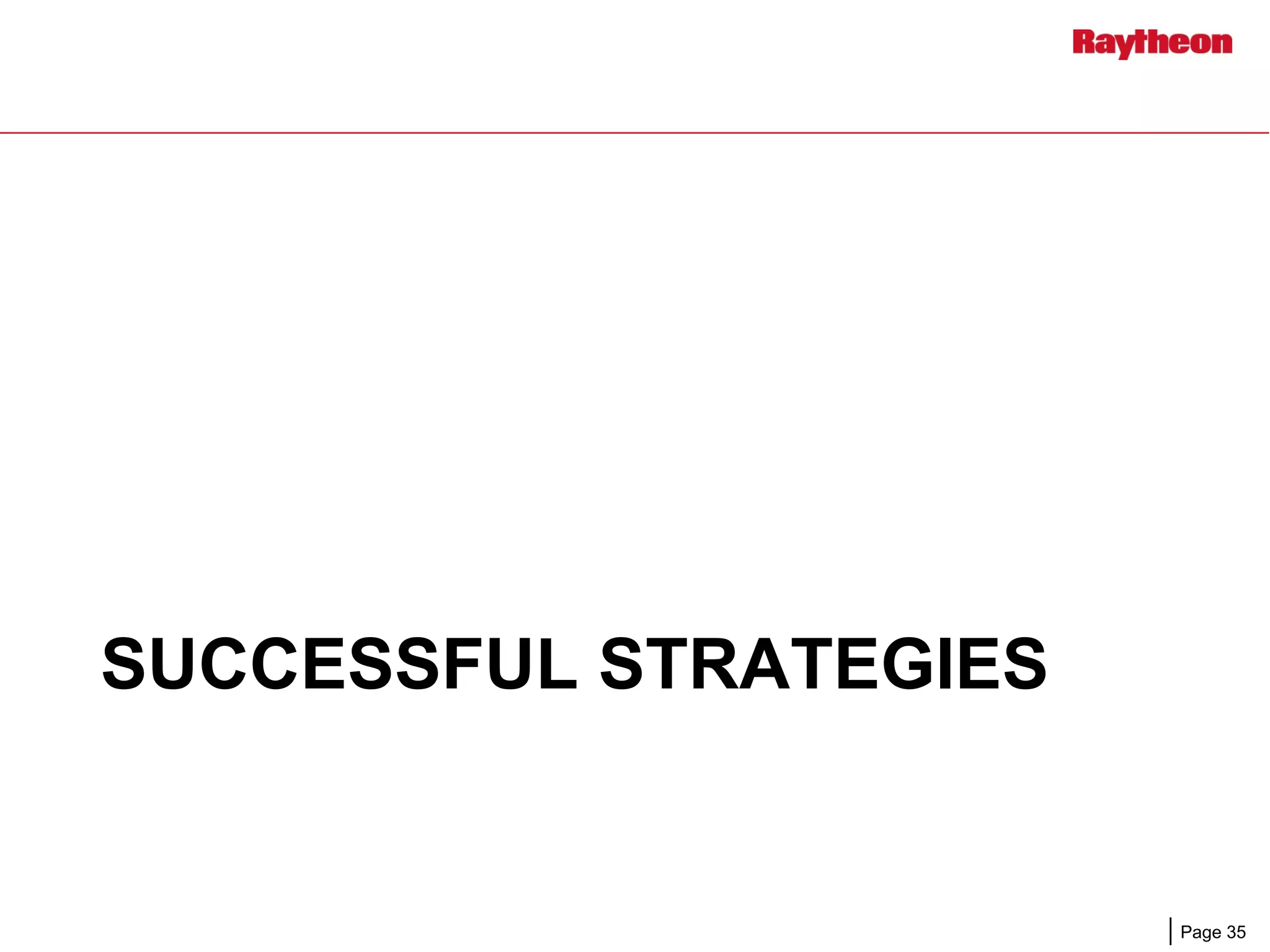 Page 35
SUCCESSFUL STRATEGIES
 
