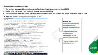 Data collection with farmers  in bean pest and disease management using  the Open Data Kit