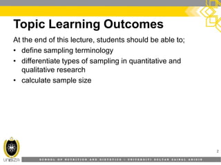 9. Selecting a sample | PDF