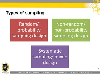 9. Selecting a sample | PDF