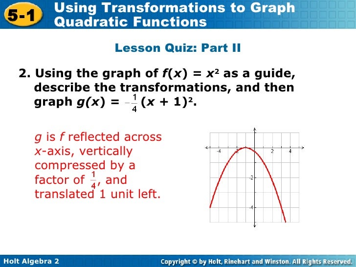 Algebra 2. 9.15. Intro to quadratics