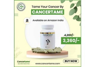 Tame Your Cancer || Cancertame || Cancert treatment