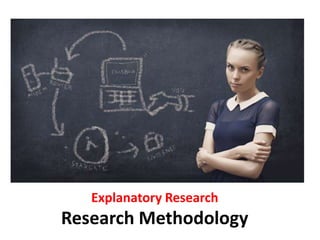Explanatory Research
Research Methodology
 