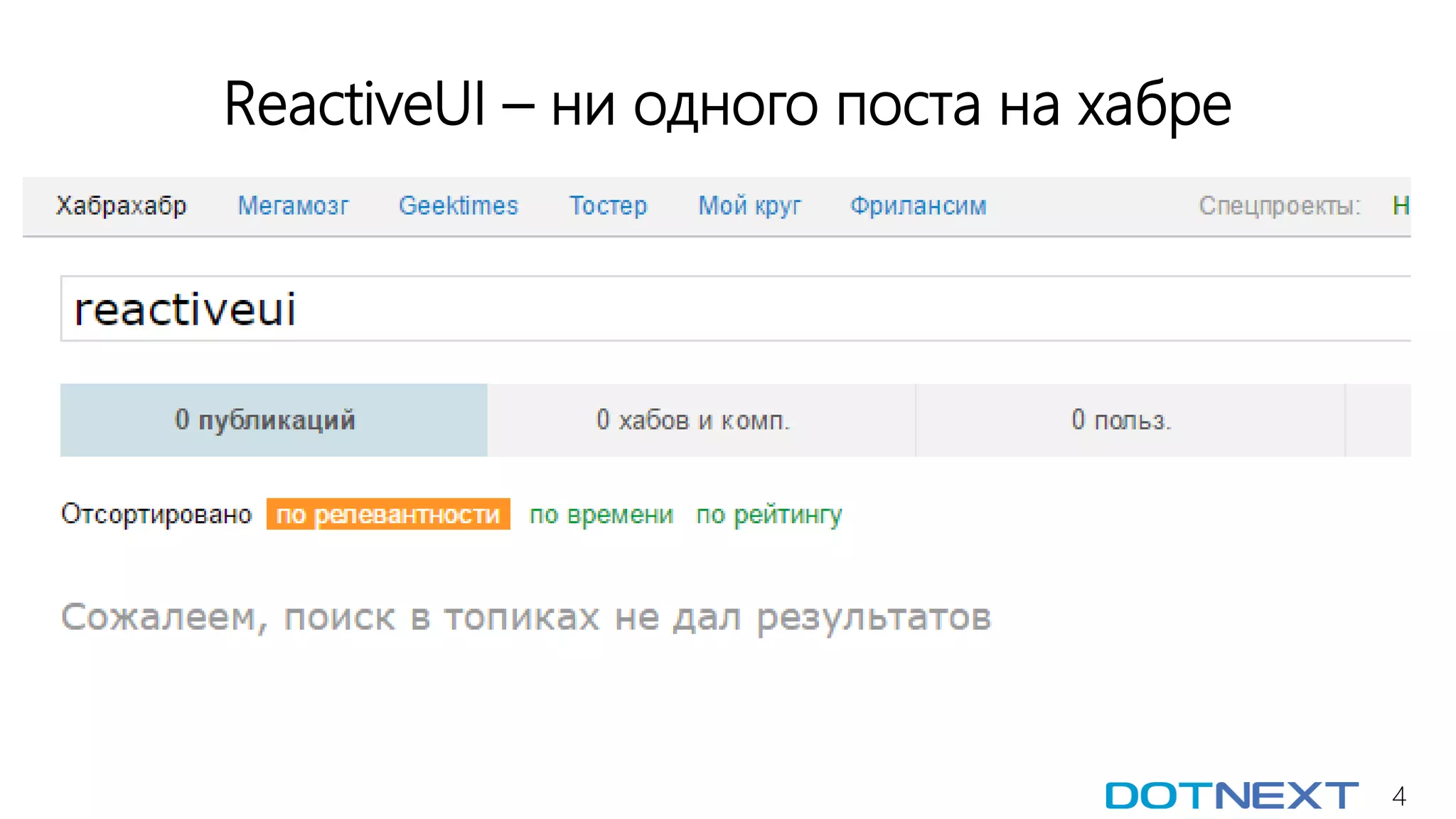 4
ReactiveUI – ни одного поста на хабре
 