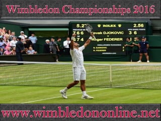 Wimbledon mens doubles 2016 Live stream