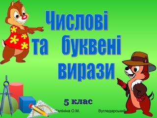 Калініна О.М. Вугледарський НВК
5 клас5 клас
 