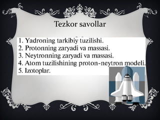 Tezkor savollar
 