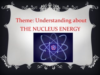 Theme: Understanding about
THE NUCLEUS ENERGY
 