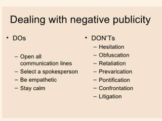 Public Relations & Publicity 