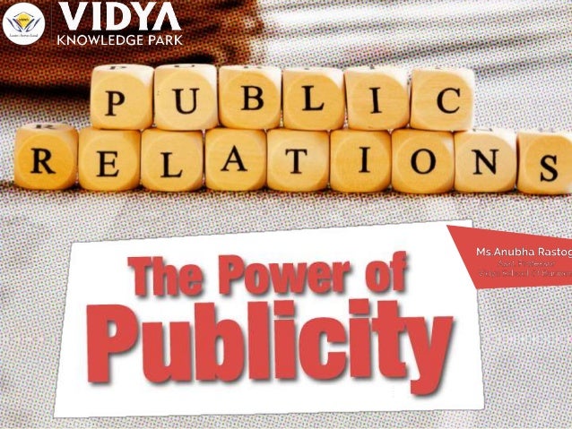Public Relations & Publicity