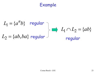 Properties of Regular Expressions | PPTX