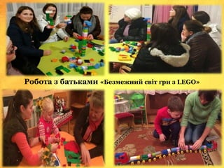 Робота з батьками «Безмежний світ гри з LEGO»
 