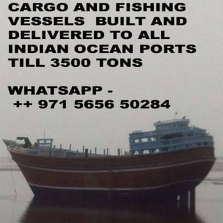 WOODEN VESSELS TILL 3500 TONS-CARGO AND FISHING