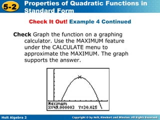 Algebra 2. 9.16 Quadratics 2 | PPT
