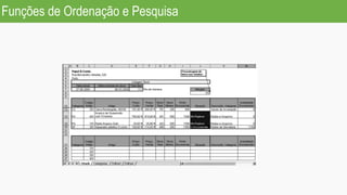 Funções de Ordenação e Pesquisa
 