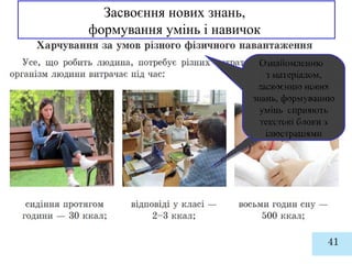 Засвоєння нових знань,
формування умінь і навичок
Ознайомленню
з матеріалом,
засвоєнню нових
знань, формуванню
умінь сприяють
текстові блоки з
ілюстраціями
 