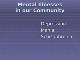 Mania,depression and Schizophrenia | PDF