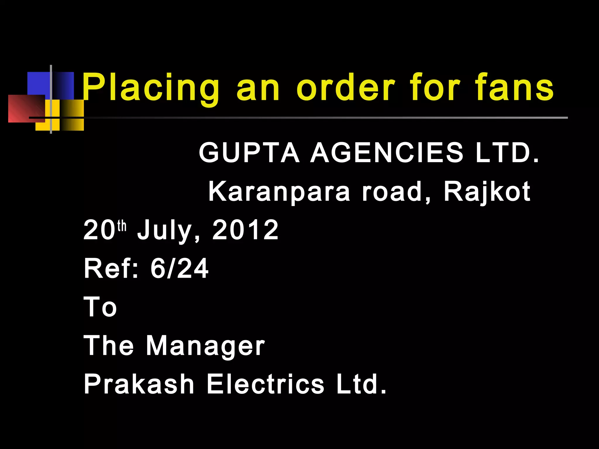9-letter-of-order-ppt