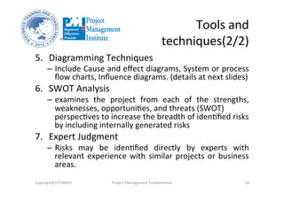 Expert Judgment Risk Technique Project Risk Management | PDF