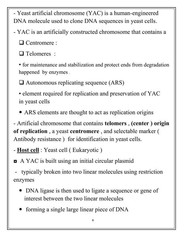 Cosmid Vector and Yeast artificial chromosome Vector and Plant Vectors