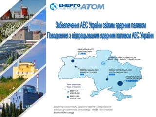 Директор із закупівель ядерного палива та регулювання
зовнішньоекономічної діяльності ДП «НАЕК «Енергоатом»
Болібок Олекса...