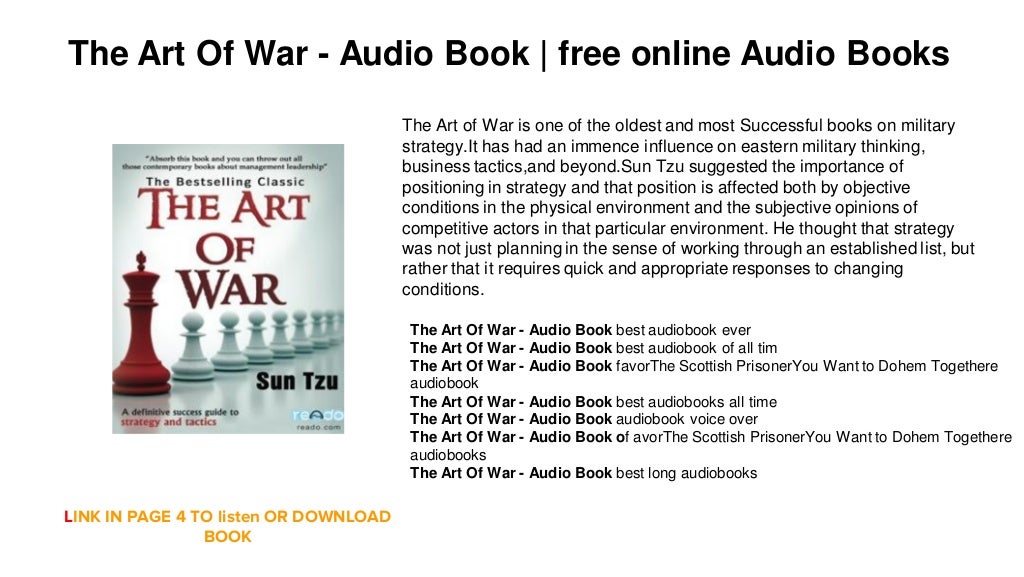 The Art Of War Audio Book by Sun Tzu best selling