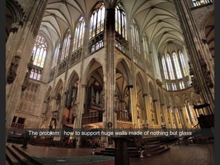 The problem: how to support huge walls made of nothing but glass
 